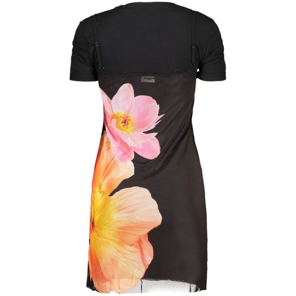 Desigual Black Cotton Women Women's Dress - Picture 2 of 2